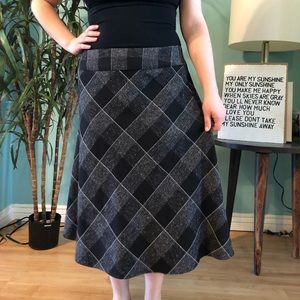 Black and grey Tribella Aline skirt